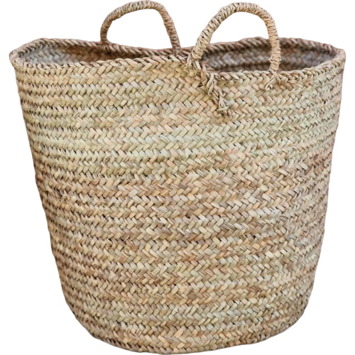 Elevate Your Home Organization with Handcrafted Round Palm