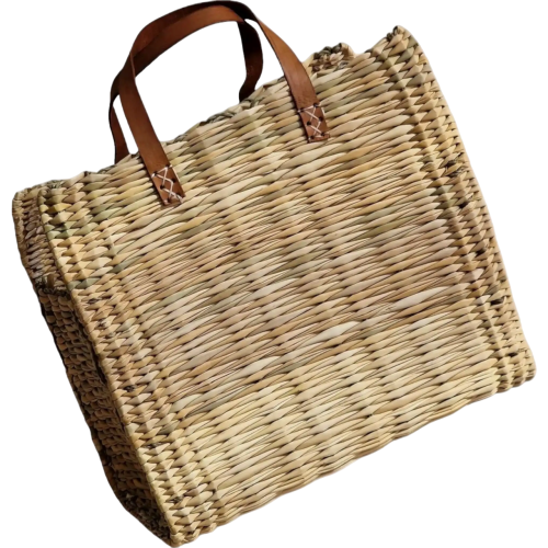 Discover Timeless Elegance with Our Classic Moroccan Straw Basket