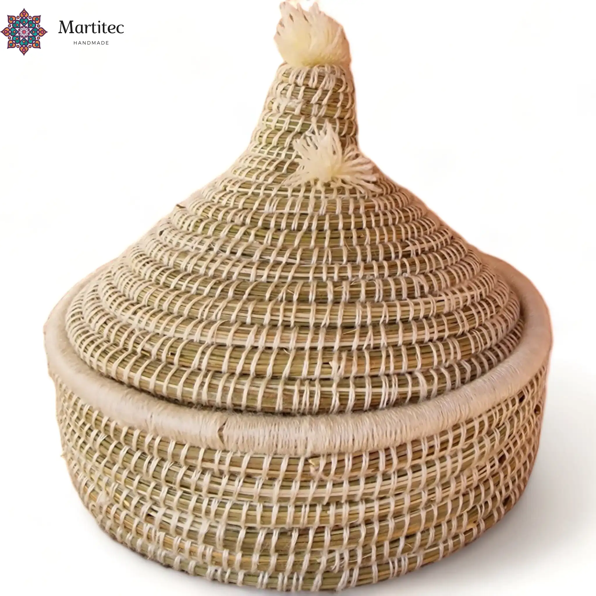 Handcrafted Doum Tajines: Moroccan Elegance for Organization - Image 9