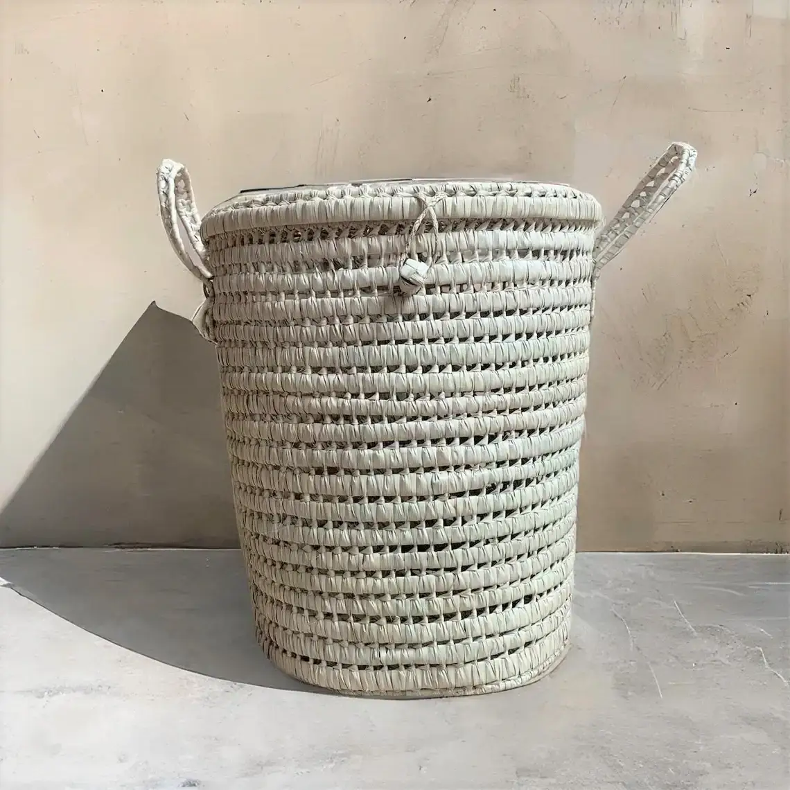 Large round Storage Home decor Palm Leaf baskets