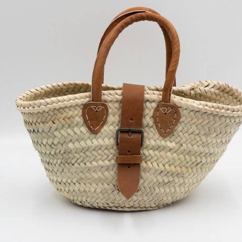Mini Leather Straw Bags | Beach Bag | French Market Bag