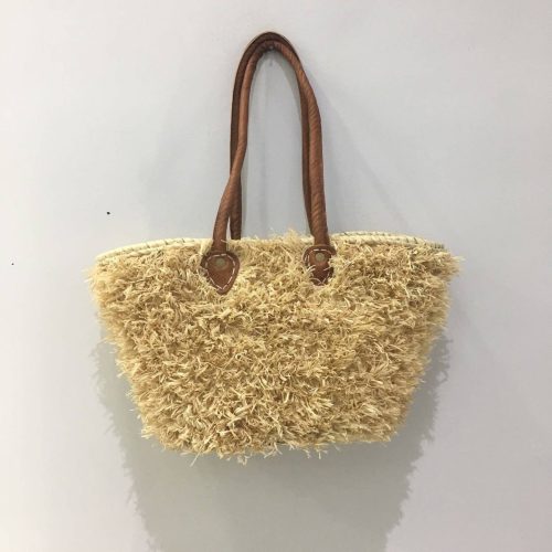 Moroccan Straw Basket Bag Raffia | Shopping Bag