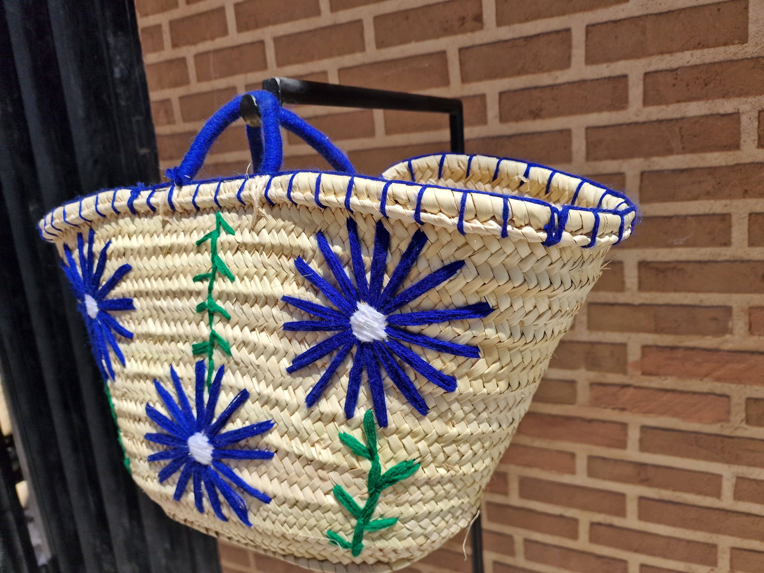 Beautiful Woven Straw Bag | Moroccan Basket Bag | Beach Bag - Image 3