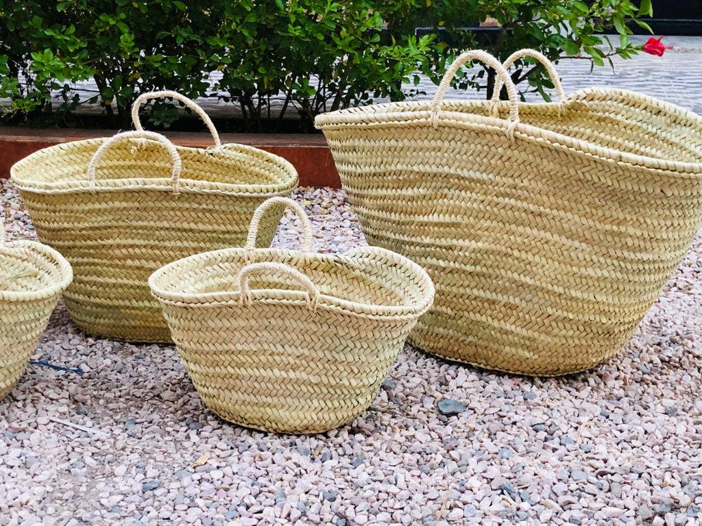 Handmade Bohemian Market Basket with Sisal Handles - Image 3