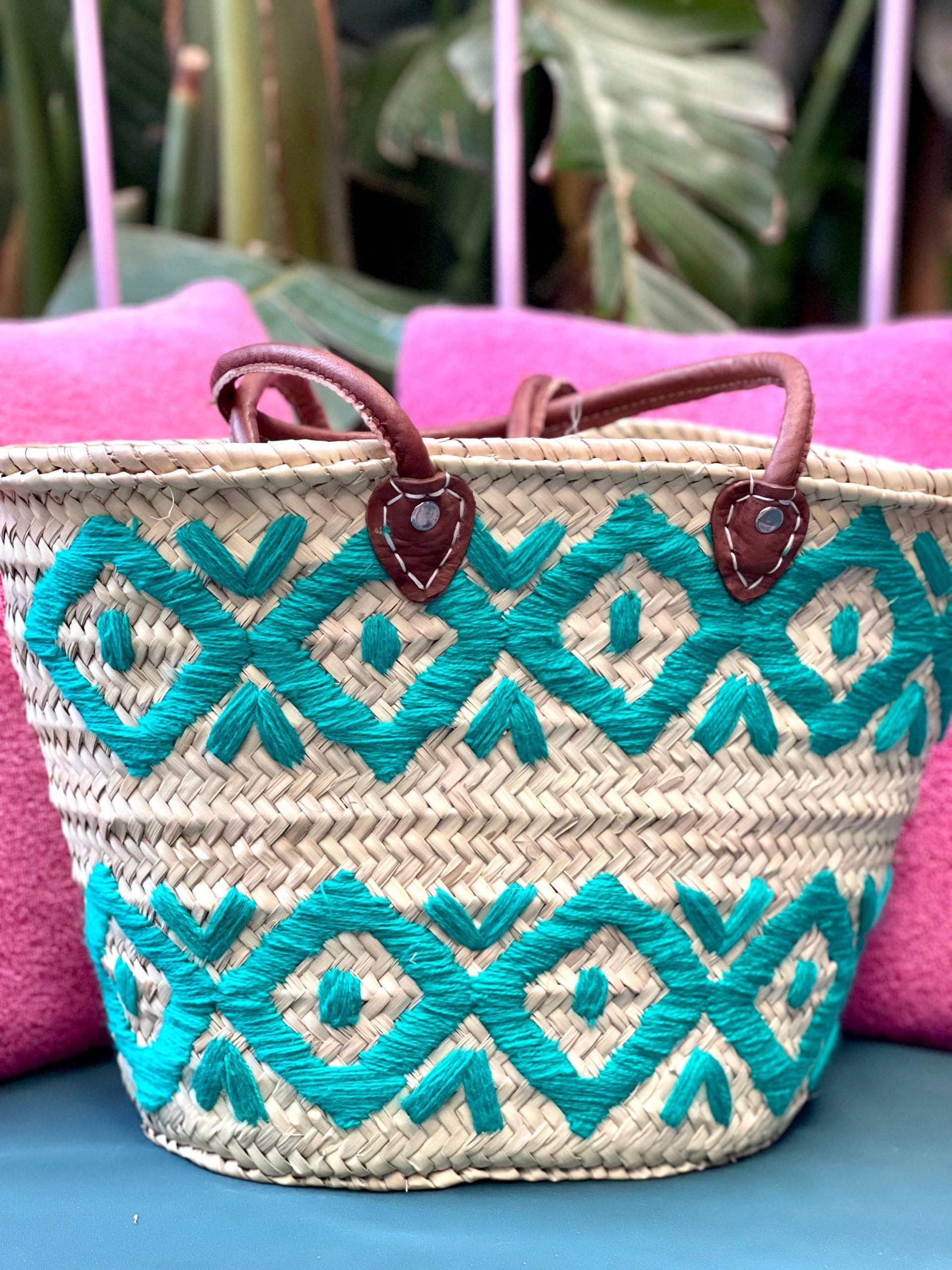 Woven Straw Bag | Moroccan Basket Bag | Beach Bag - Image 4